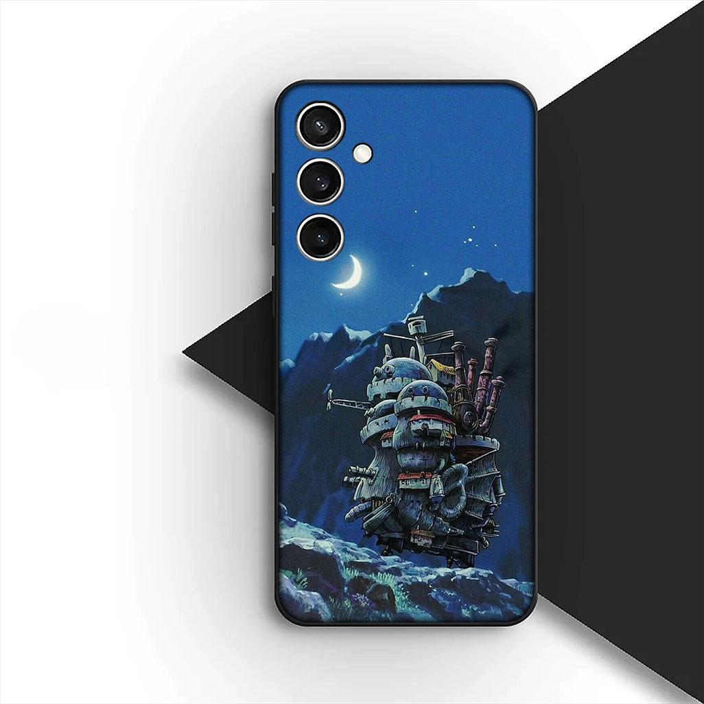 

for Samsung Galaxy S20 S22 S21 FE Ultra Plus A07 A17 A15 A16 A25 A57 A37 Phone Cover Case Howls Anime Movings Cartoon Castle Galaxy S20