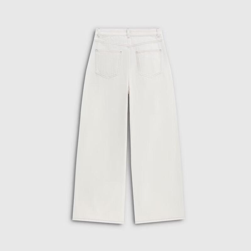 GAP Women's 2026 Spring Loose Mid-Waist Wide-Leg Non-Stretch Jeans 858815