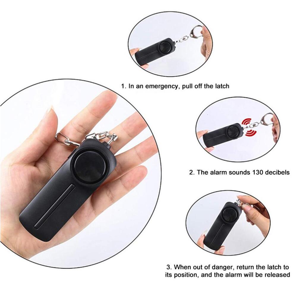 Emergency Personal Alarm For Women, Loud Siren And Strobe Light, Empowers Women In Everyday Life, Easy To Use Key Chain With Modern Design, Integrated