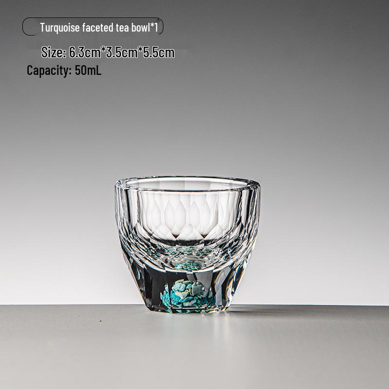 Gold Foil Shot Glass Set – Crystal White Wine Cups, Customizable with Logo