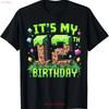Birthday Boy T Shirt Its My 12th Video Game Pixel For Dad Vintage Homme Fashion Graphic Slightly Top For Everyday Wear