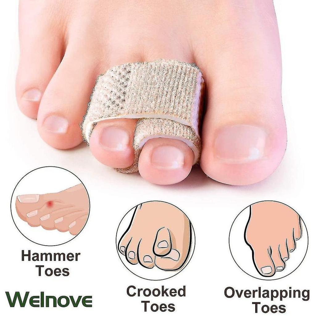 6-pack Of Hammer Toe Straighteners For Straightening Hammer Toes, Broken Toes, Crooked Toes And Overlapping Toes