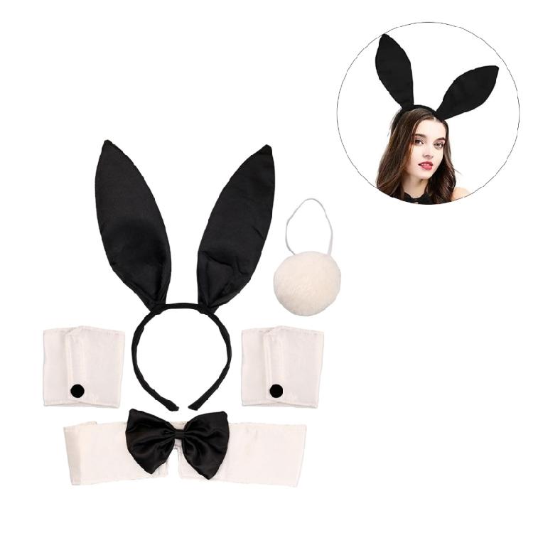 Rabbit Accessories Set Halloween Cosplay Accessories Include Rabbit Ear Headband