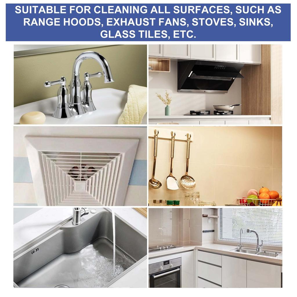 1/5/10PcsKitchen Cleaning Effervescent Tablets Kitchen Range Hood Stove Heavy Oil Removal Oil Dirt Cleaning Effervescent Tablets