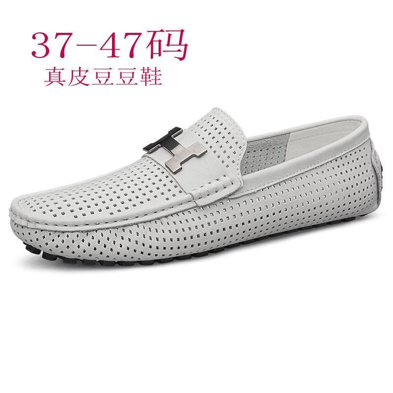 Men's Shoes Crocodile Pattern Doudou Shoes Large Size Lazy Driving Shoes Foreign Trade British Casual Leather Shoes Men's Cowhide Men's Shoes