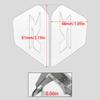 WOOGA Stainless Steel Frame Filler Side Cover Trim Type R Emblem For Honda CBR 650R CB650R 2019-2025 (Red)