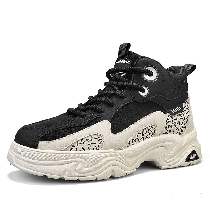 Martin boots men's 2024 autumn and winter British style high-top kick can't be rotten, big yellow boots men's casual height-increasing medium-top too