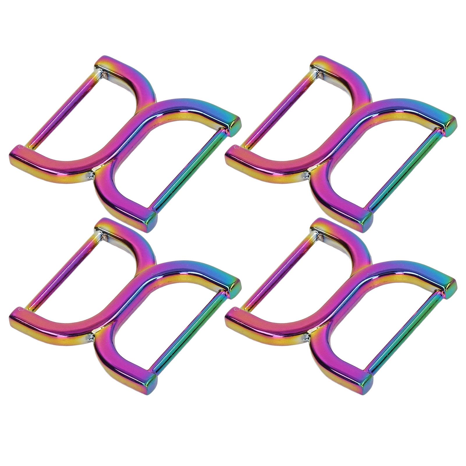 

4 шт. двойных D-образных колец 25 мм, прочные, простые в использовании, достаточное количество, регулируемые пряжки, D-образные кольца для