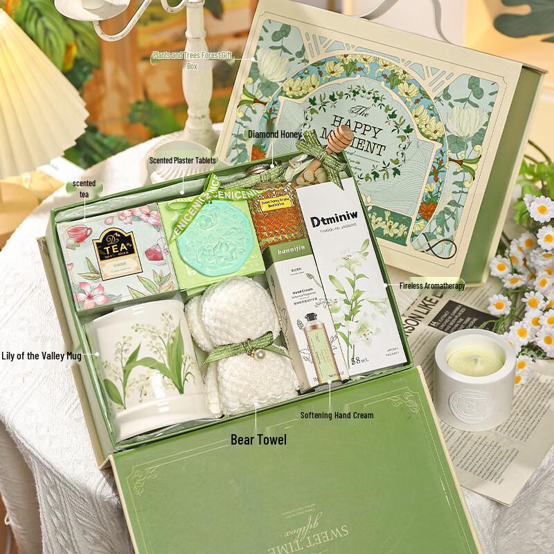 Lily of the Valley Ceramic Mug Gift Set Romantic Forest Set 21