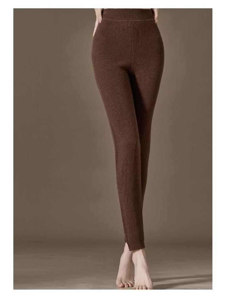 Women's Winter 100% Pure Cashmere Thick Leggings