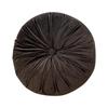 Round Pumpkin Velvet Cushion - Plush Solid Color Waist Support Pillow