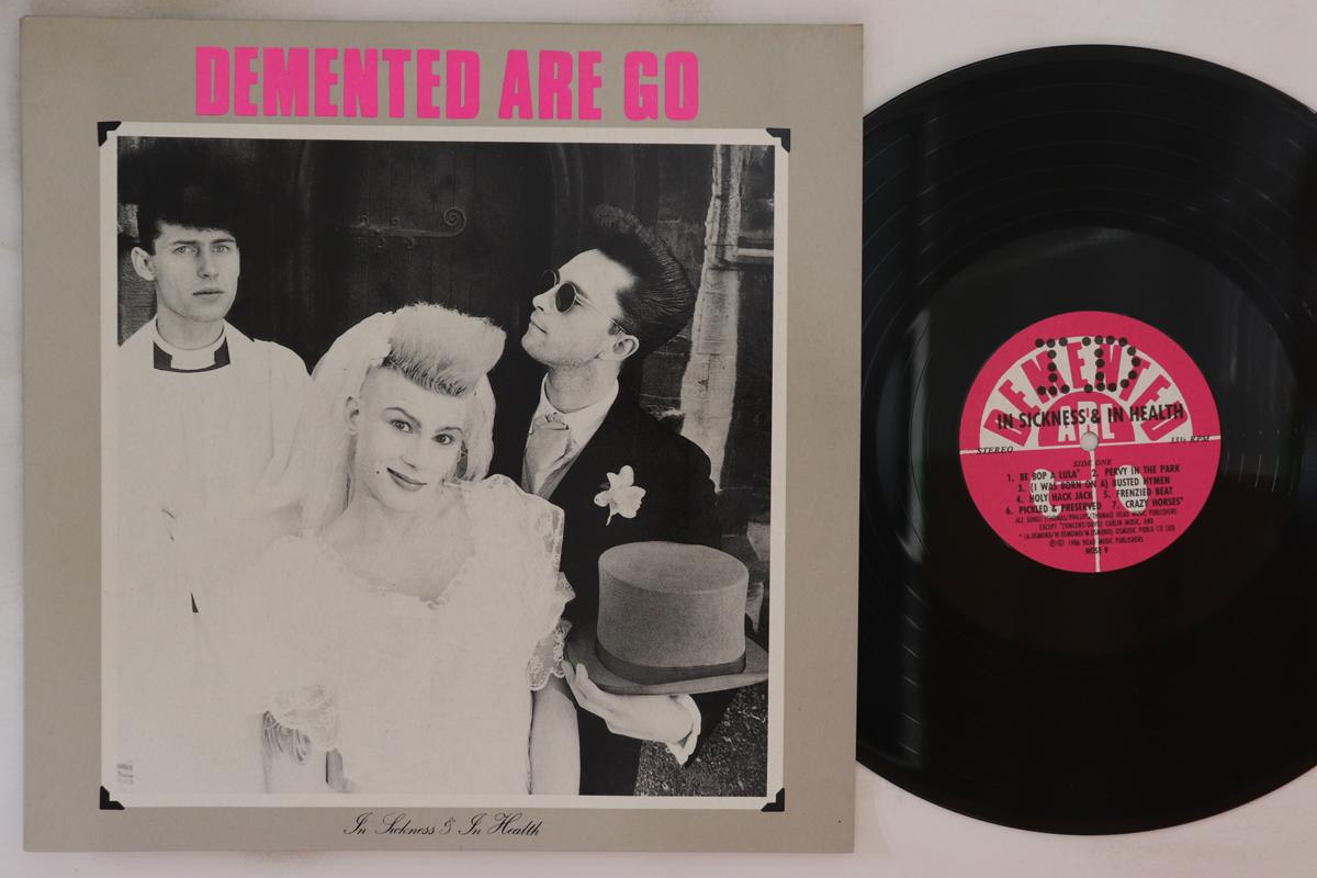 

LP Record DEMENTED ARE GO - In Sickness & In Health NOSE9 ID 1986 UK Rock Used