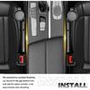 2025 New Car Seat Gap Filler Organizer,2PCS Multifunctional Car Side Seat Gap Filler With Cars Cup Holder&Hook,Universal In Between Cars Seats