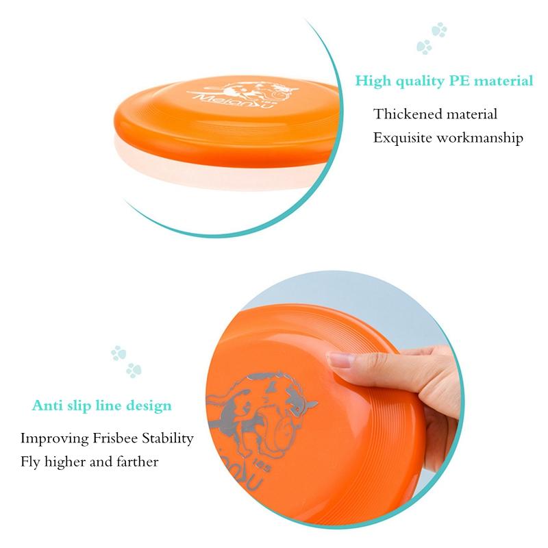 18.5/23.5cm Pet Silicone Training Dog Flying Discs Toy Interactive Dog Chew Toy Resistance Bite Soft Rubber Toys Flying Discs