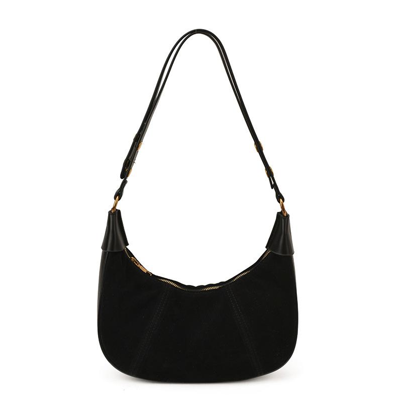 

Retro and Versatile Crossbody Bag, Fashionable Crescent-shaped Single-shoulder Underarm Bag