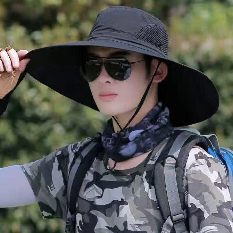 Men's Breathable Outdoor Sun Hat for Fishing and Mountaineering
