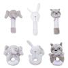 BBSKY Plush Animal Baby Hand Rattle Stick