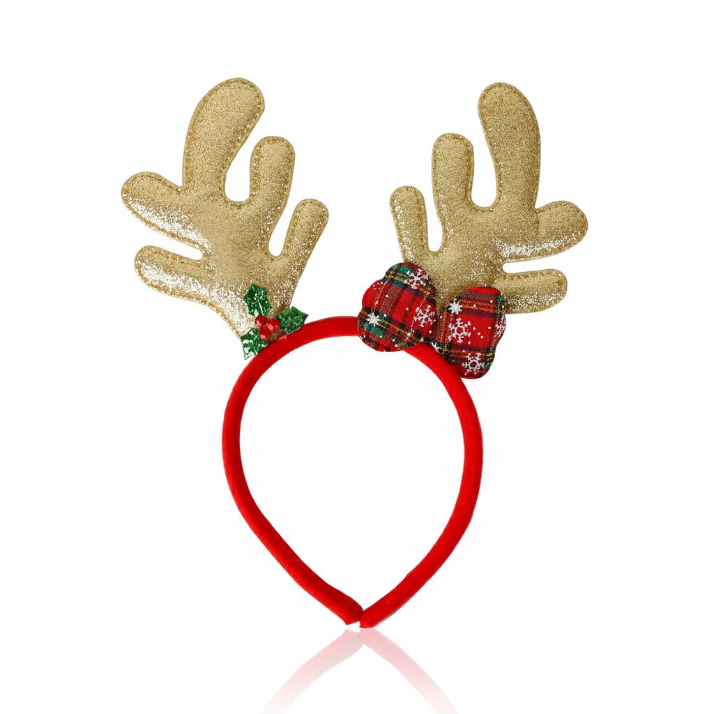 2026 Christmas Headband New Design Digital Star Antler Headband for Children Xmas Party Decoration Headwear