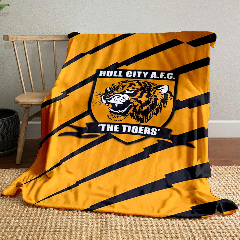 Hull City Tigers Logo Blanket print blanket soft and cozy perfect for the living room bed sofa or a nap,gift