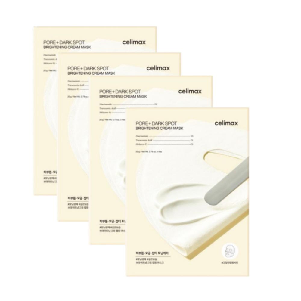 Celimax Pore Dark Spot Brightening Cream Wrapping Mask 4 Sheets