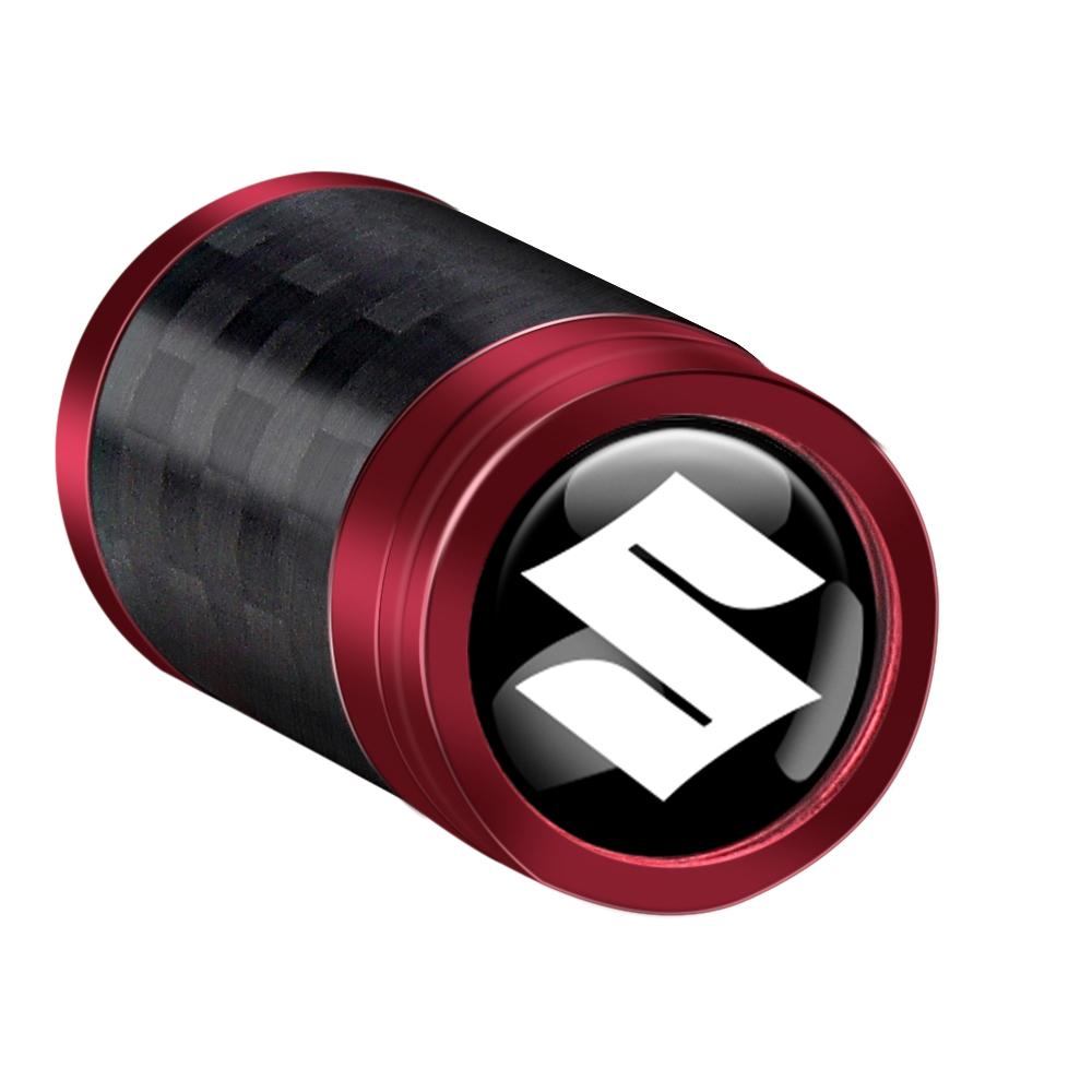 4Pcs Car Accessories Carbon Fiber Tire Valve Dust Cap Car Exterior Decoration for Suzuki SX4 Gsxr 600 Wagon Baleno Ignis Vitara