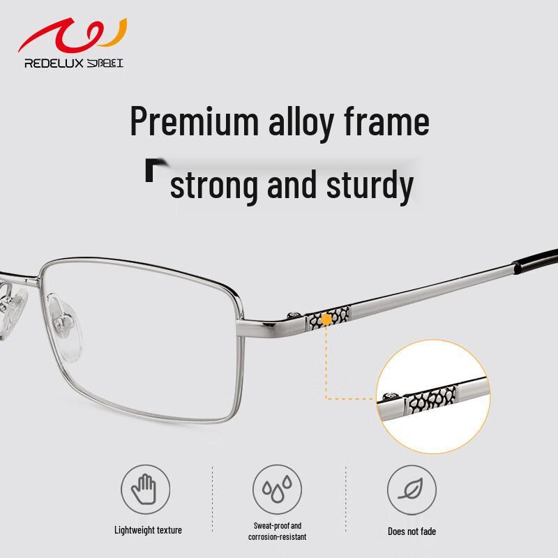 E9106 Herren Lesebrille mit Vollrand und Blaulichtfilter