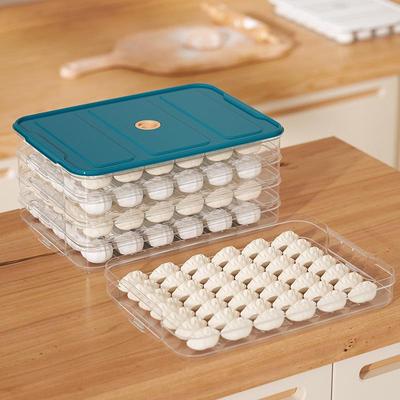 Household Large-Capacity Frozen Dumpling Storage Box with Lid