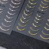 French Tips Nail Sticker 5D Embossed Crystal French Nail Decals Gold Silver Black Line Design Adhesive Slider Nails Art