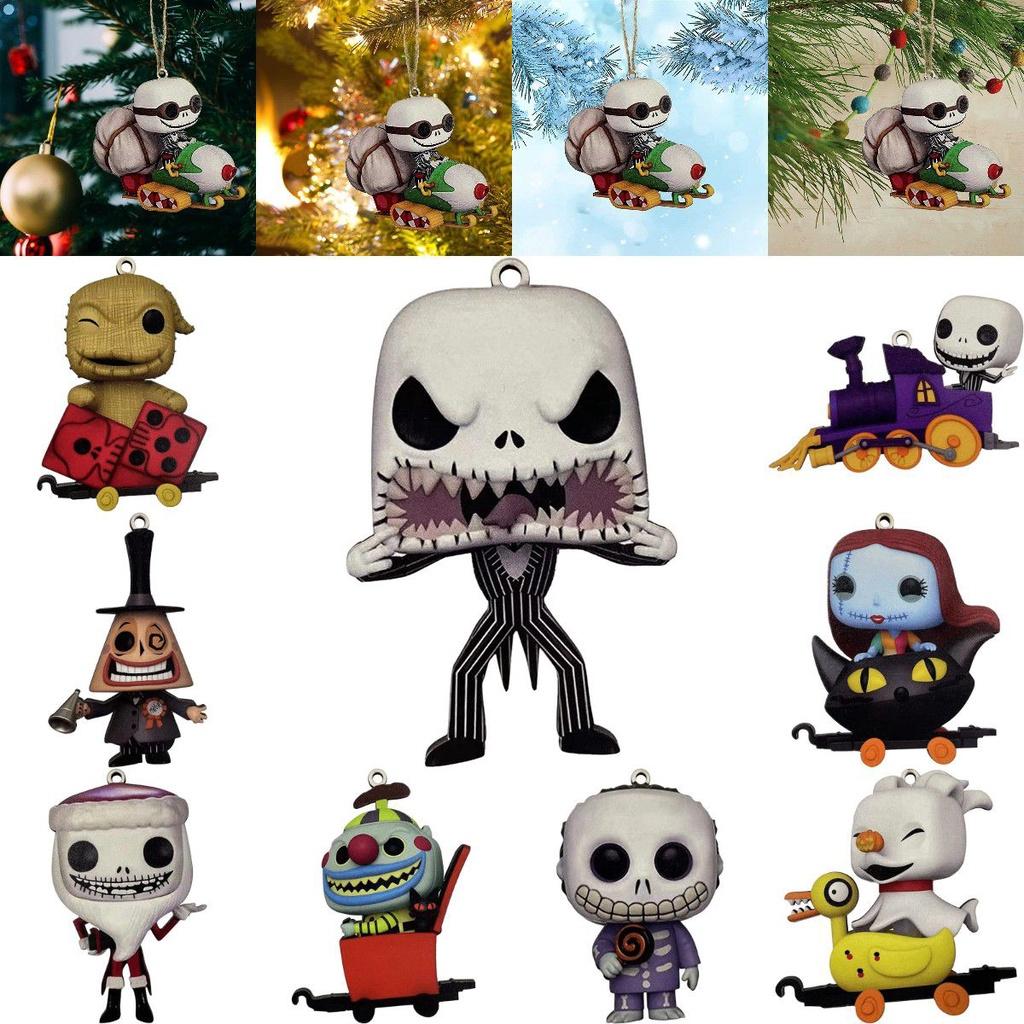 Pingente Único de Árvore de Natal Jack Sally Pesadelo Antes do Natal Decoração de Halloween