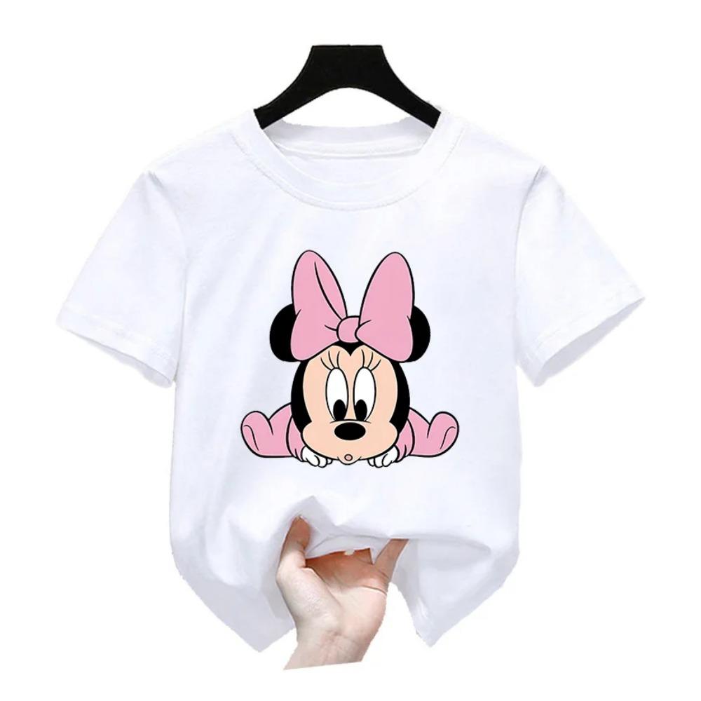 Cartoon printed children's T-shirt clothing round neck children's top
