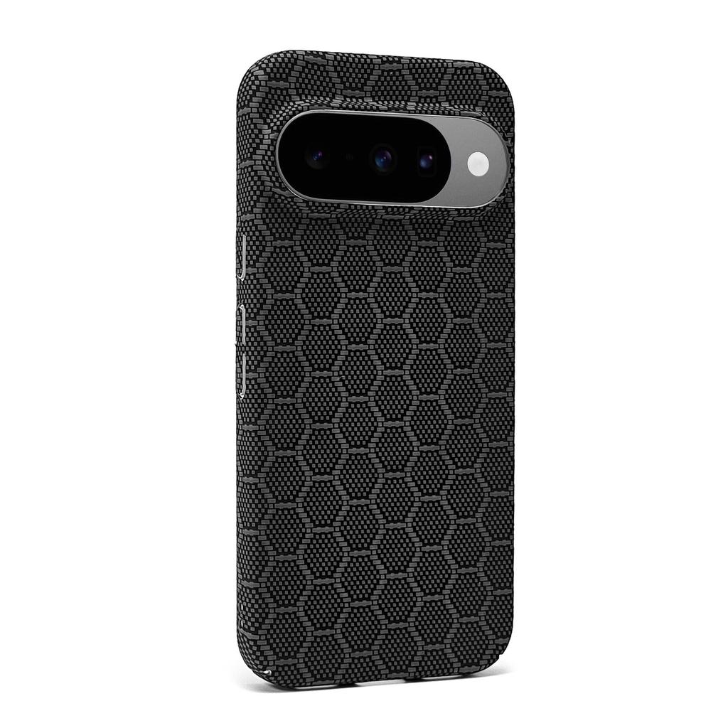 Applicable to Google 11pro mobile phone case Magnetic carbon fiber black platinum honeycomb fine grain Pixel11 matte protective case tide