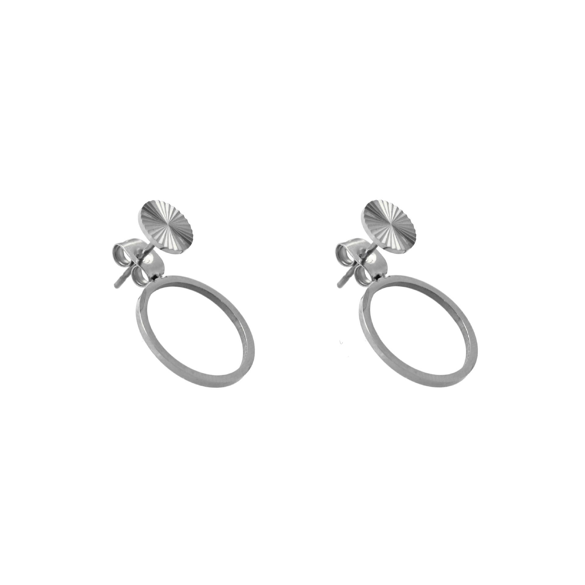 

Titanium Steel Earrings Women S Fashion Temperament Is Simple, Large Circle Stud Earrings 316 Material Does Not Fade, High-End Sense Of Simplicity