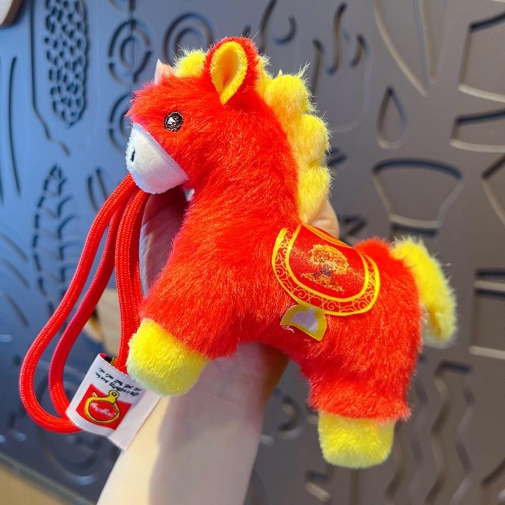 Yuanbao Pony Pendant Mascot Dolls Chinese New Year Gift Cartoon Steed Doll Year of Horse