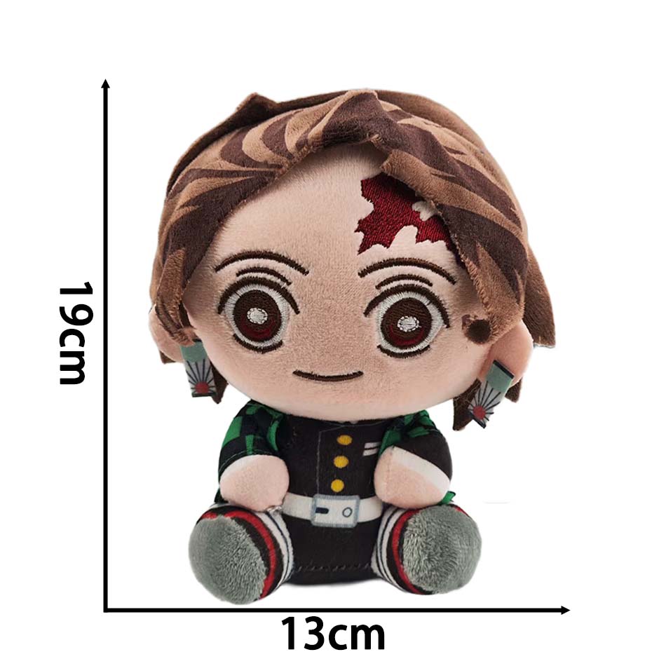 Demon Slayer Plush Stuffed Toys Tsugikuni Yoriichi Tsugikuni Michikatsu Akaza Anime Cartoon Figure Doll Children'S Birthday Gift