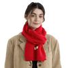 New Winter Versatile Solid Color Knitted Scarf Women's Autumn and Winter Wool Men's and Women's Couples Scarf with Shawl