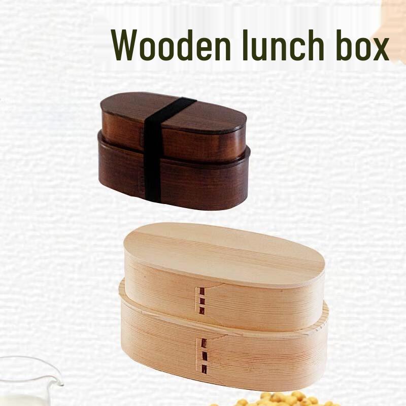 De Ruien Willow Wood Divided Bento Box
