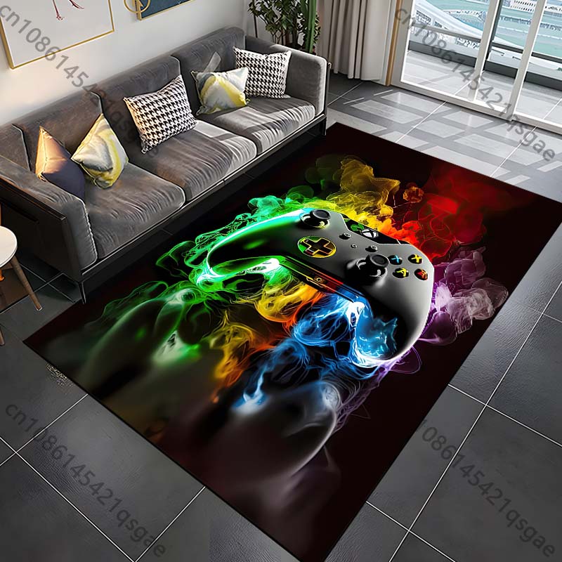 15 Sizes Modern Gamer Carpet Rug for Bed Room Living Room Bathroom Mat Creative Door Mat Cloakroom Home Decor Play Room Area Rug