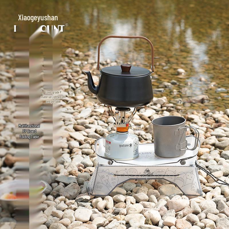 Portable Outdoor Folding Camping Table with Multifunctional Tray