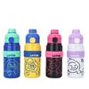 Cute Graffiti Stainless Steel Thermos Cup for Kids Student Couple Dopamine Water Cup Portable Double Shot Jump Cup