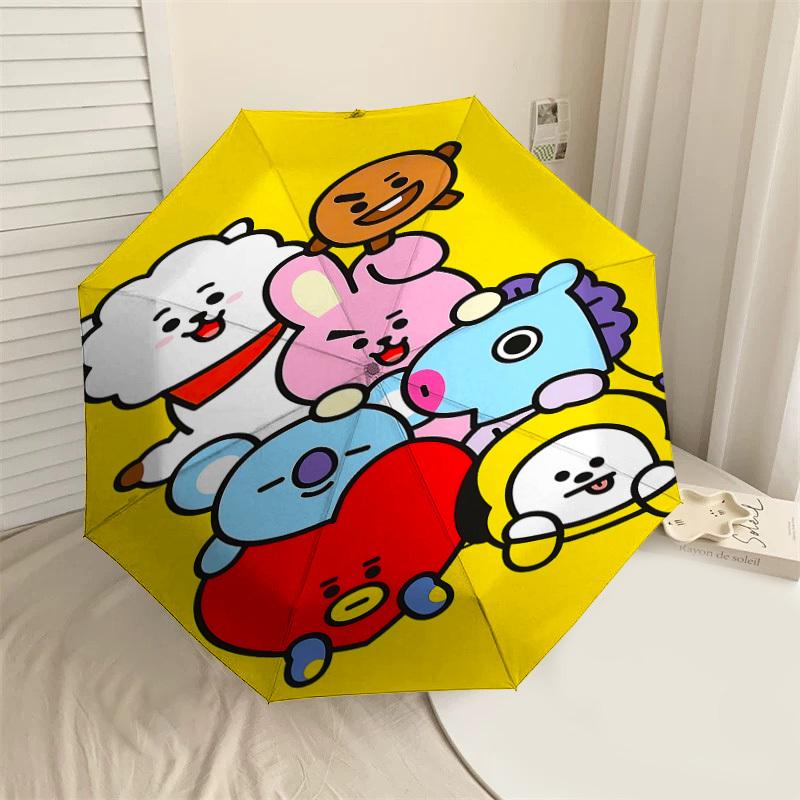

1PC cartoon characters Umbrella-8-Rib Reinforced, Automatic Open, Lightweight & Durable, Cute Fashion Accessory for Outdoor-T173