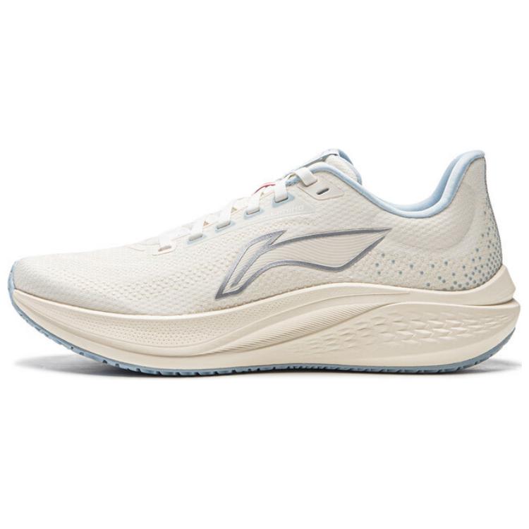 New LINING Red Hare 7 Running Shoes Women's Low Top Beige ARPU008-1