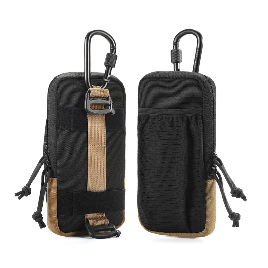 Borsa tattica MOLLE a tracolla per campeggio all'aperto, escursionismo, multifunzione, impermeabile, per cellulare, piccola borsa, accessori per zaino