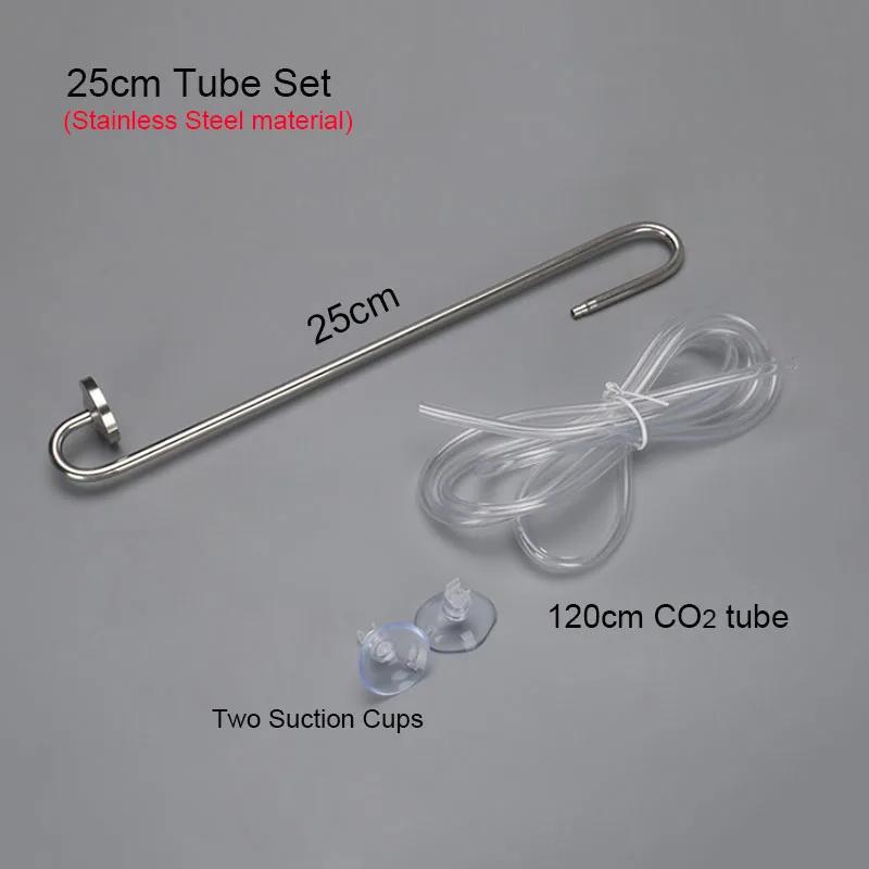 Stainless Steel CO2 Diffuser Fish Tank Intergrated CO2 Atomizer with Nano Disc Suction Cups Aquarium Refiner Aquatic Accessories