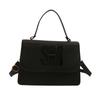 Solid Color Simple Atmosphere European And American Small Square Bag Large Capacity Casual Handbag Commuter Messenger Bag