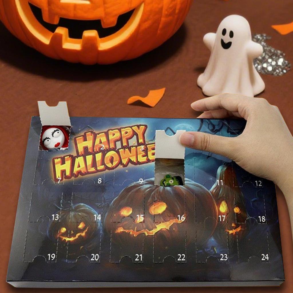 Horror Countdown Calendar Horror Collectibles Advent For Halloween Scary Figurines 24-day Countdown Calendar For Fireplace