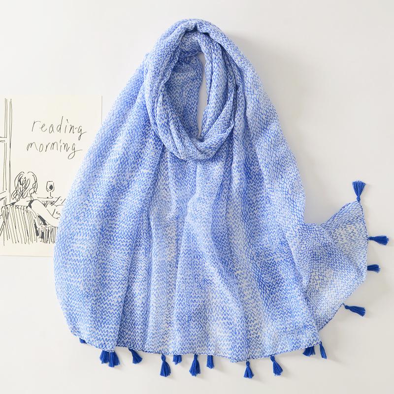 16 Colors Women Fashion Branch Floral Tassel Viscose Shawl Scarf Lady Print Soft Wrap Neck Snood Bufanda Muslim Hijab 180*90Cm