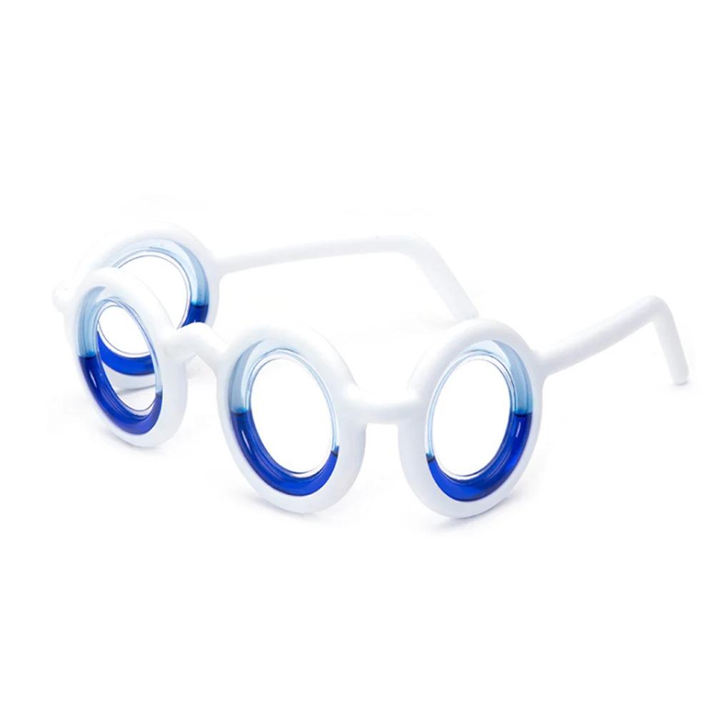 Okulary Przeciw Zawrotom Głowy Bez Soczewek Okulary na Chorobę Lokomocyjną Odpinane Okulary Sportowe Okulary Przeciw Nudnościom dla Osób Starszych Dziecka