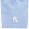 MLB Base Logo T Shirts Unisex Light Blue Crew Neck Moderate Straight Fit 31TSN1131-50S