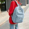 Adjustable Shoulder Strap Solid Color Personalized Fleece College Style Lightweight Casual Backpack