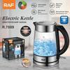 Stainless Steel Electric Kettle with Auto Shut-Off, 2.0L Food Grade Tea Maker